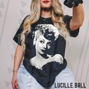 Lucille Ball Graphic Black T-Shirt XS-3X